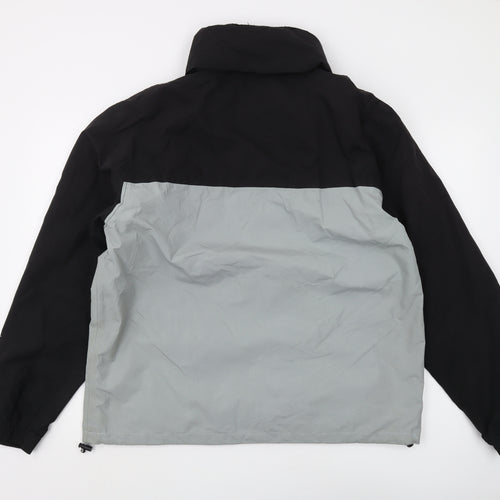 Granite Men's Black Grey Windbreaker Jacket L