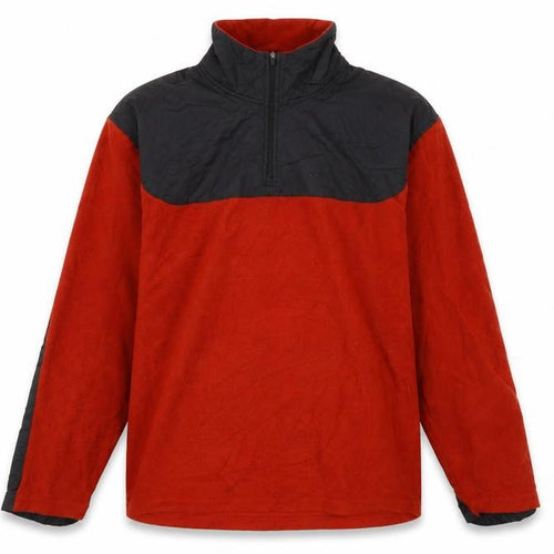 Nautica Men's XL Red 1/4 Zip Fleece Sweatshirt