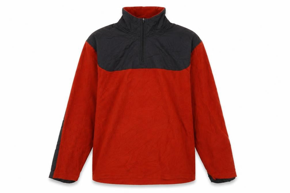 Nautica Men's XL Red 1/4 Zip Fleece Sweatshirt