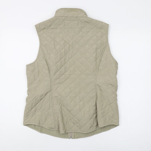 Van Heusen Women's Beige Quilted Waistcoat, L