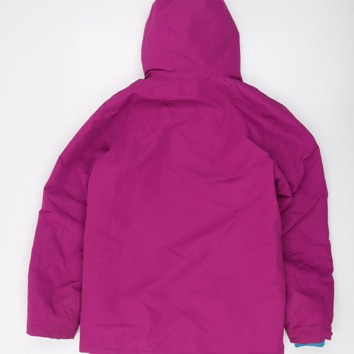 Crane Unisex Kids Pink Puffer Jacket, 16 Years, Hooded, Winter