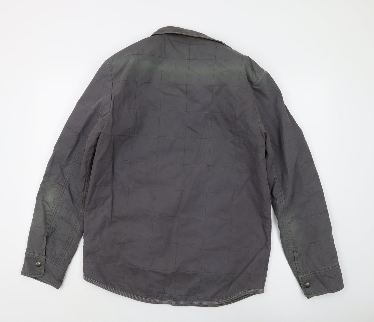 Gap Men's Grey Military Jacket - M, Cotton Mix