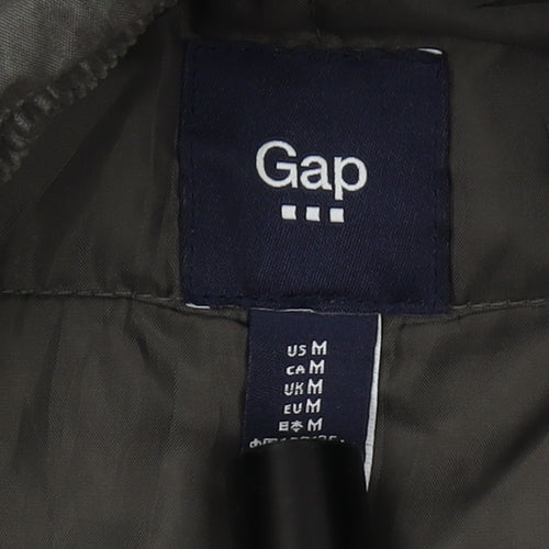 Gap Men's Grey Military Jacket - M, Cotton Mix