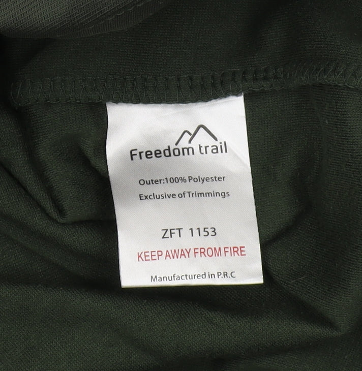 Freedom Trail Men's Green Fleece Windbreaker Jacket L