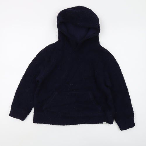 Gap Kids Blue Fleece Hoodie Pullover Boys 8 Years