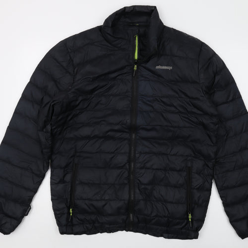 Ayacucho Men's Black XL Puffer Jacket for Casual Winter