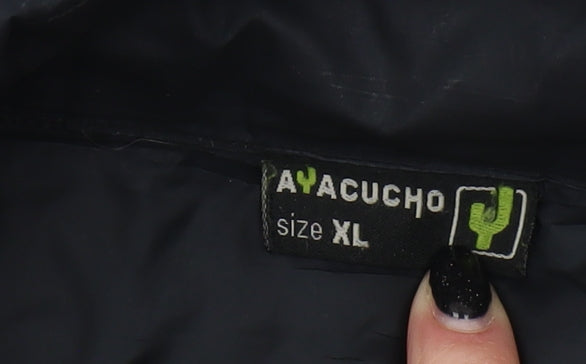 Ayacucho Men's Black XL Puffer Jacket for Casual Winter