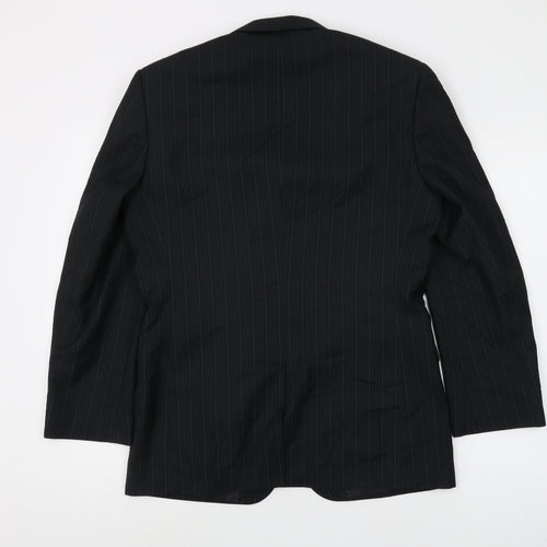 Burton Men's Black Striped Blazer, Size 36S