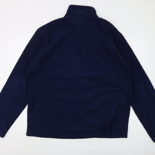 Brasher Men's Blue 1/2 Zip Fleece Sweatshirt XL