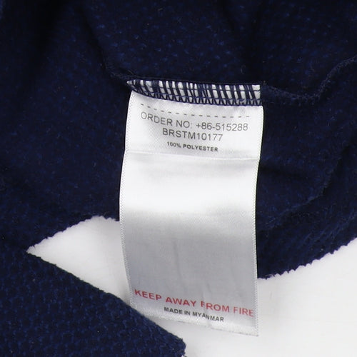 Brasher Men's Blue 1/2 Zip Fleece Sweatshirt XL