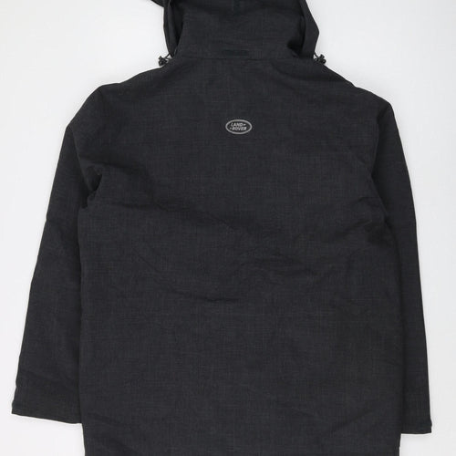 Land Rover Men's Black Hooded Parka Jacket L