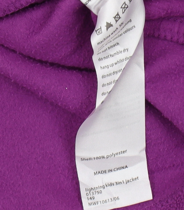 Mountain Warehouse Girls Purple 3-in-1 Jacket, Size 13