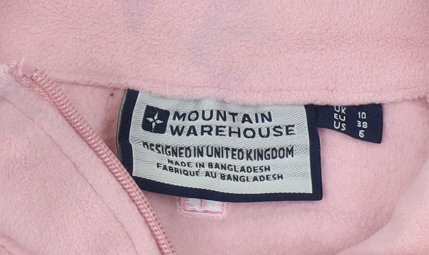 Mountain Warehouse Women's Pink Fleece Jacket Size 10