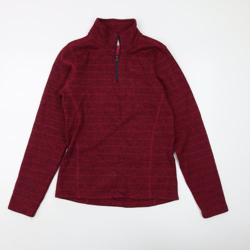 Mountain Warehouse Women's Red Henley Sweatshirt Size 12