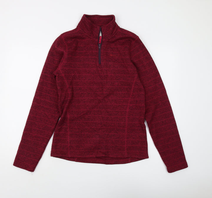 Mountain Warehouse Women's Red Henley Sweatshirt Size 12