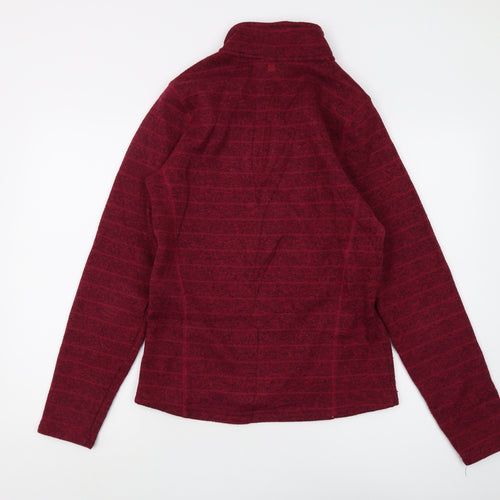 Mountain Warehouse Women's Red Henley Sweatshirt Size 12