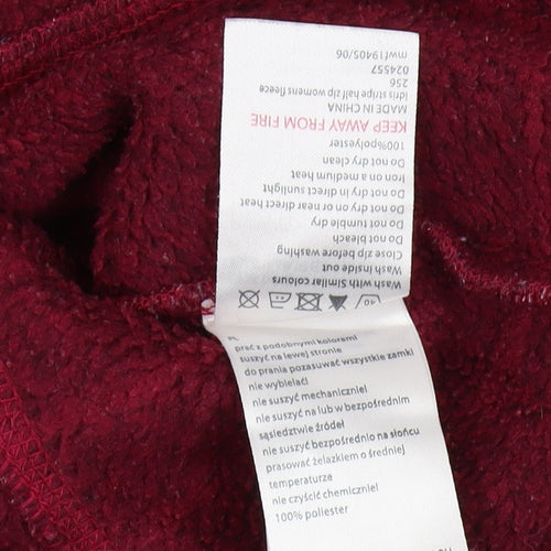 Mountain Warehouse Women's Red Henley Sweatshirt Size 12