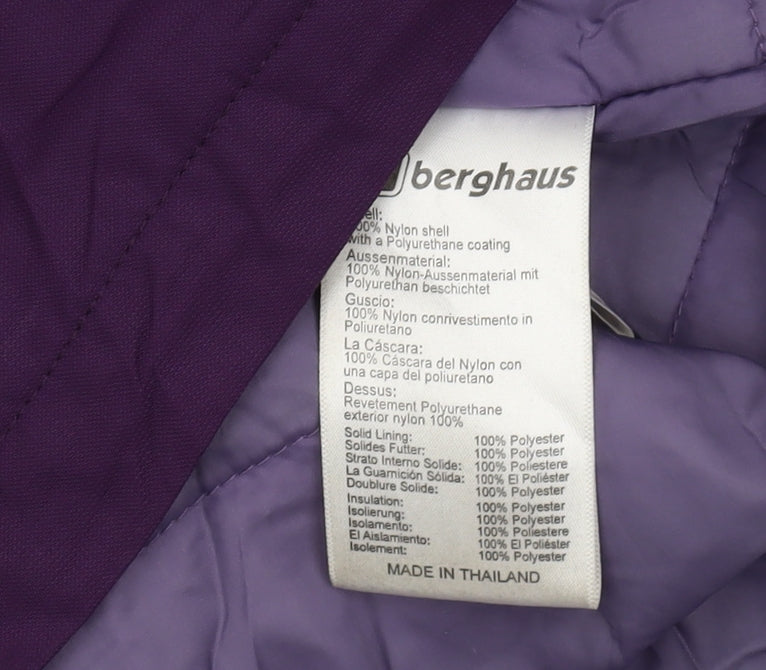 Berghaus Women's Purple Jacket Size 14, Hooded, Casual Wear