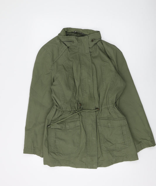 Bonmarché Women's Green Parka Jacket Size 14