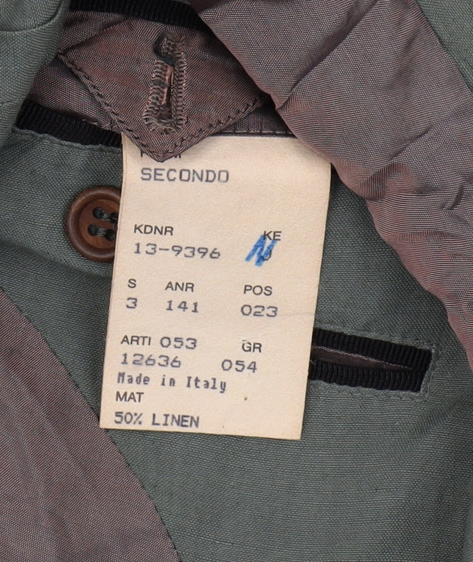 Hugo Boss Men's Green Linen Blazer 44R