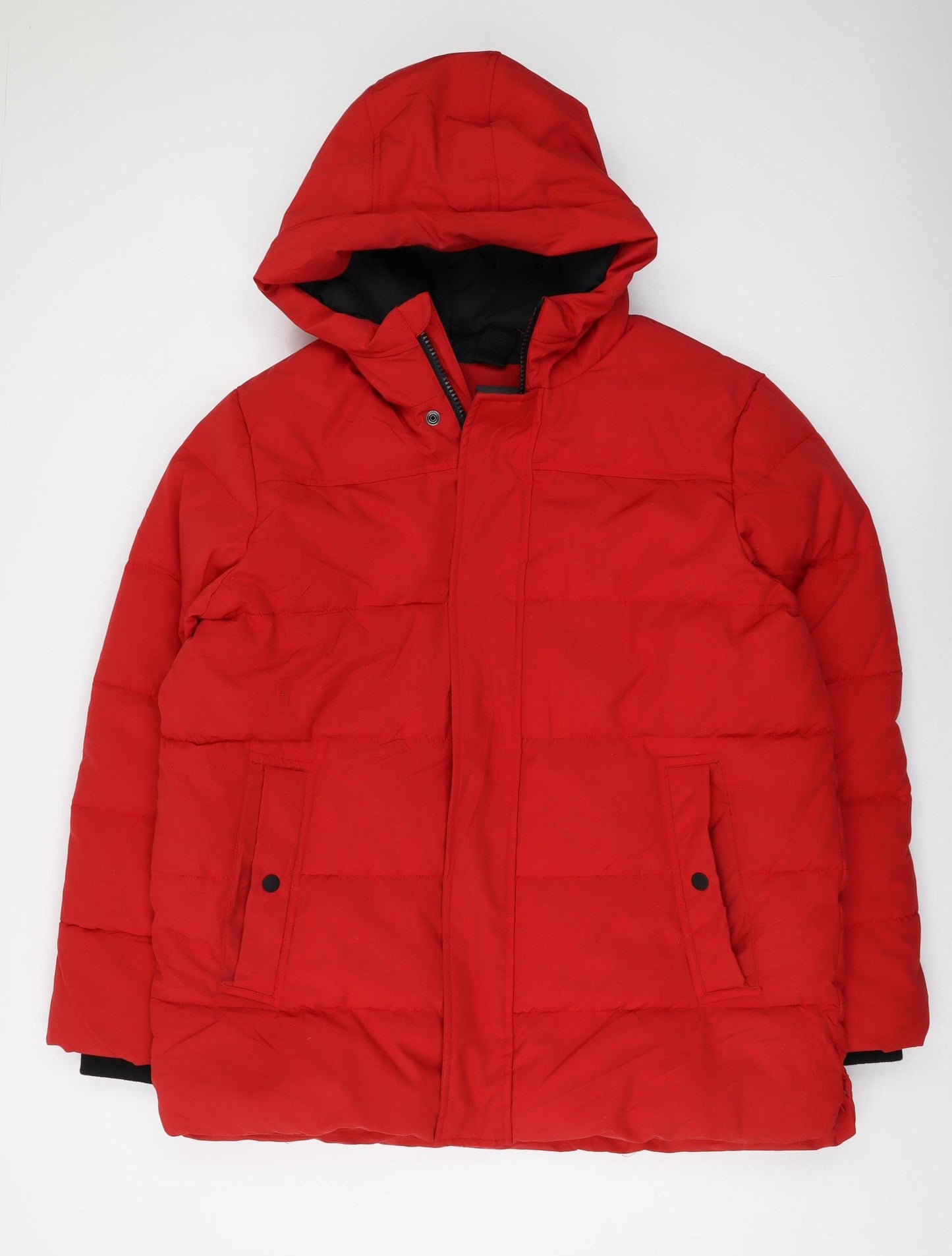 Marks and Spencer Red Men's XL Hooded Puffer Jacket