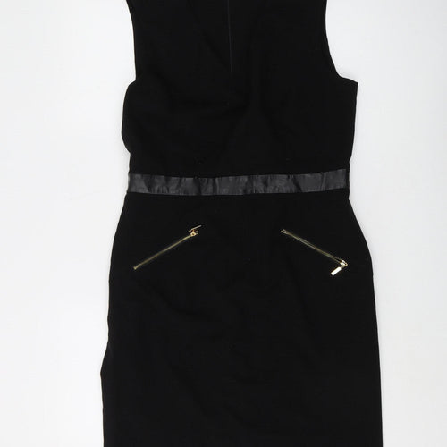 Fenn Wright Manson Women's Black Sheath Dress Size 14