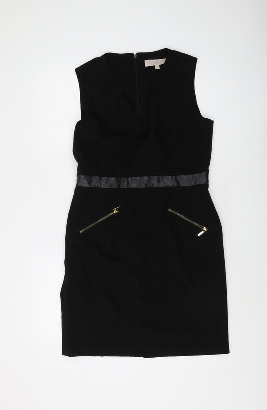 Fenn Wright Manson Women's Black Sheath Dress Size 14