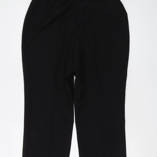 Bonmarché Women's Black Straight Trousers Size 12