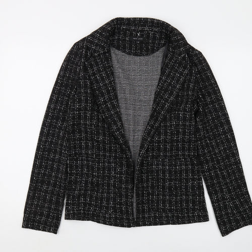 New Look Women's Black Check Suit Jacket Blazer Size 10