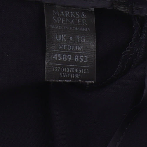 Marks and Spencer Women's Black Trousers Size 18