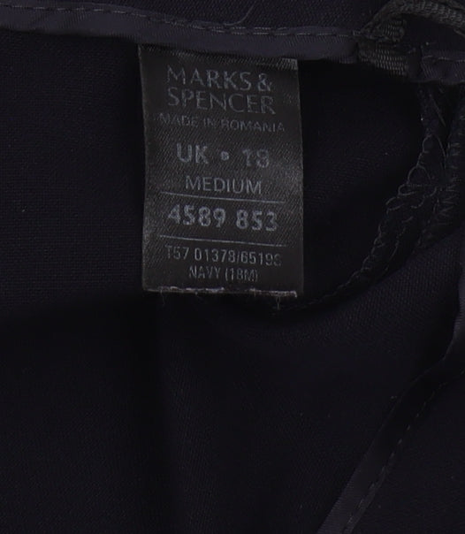 Marks and Spencer Women's Black Trousers Size 18