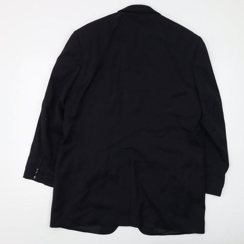 Marks and Spencer Men's Black Wool Blazer Size 42L