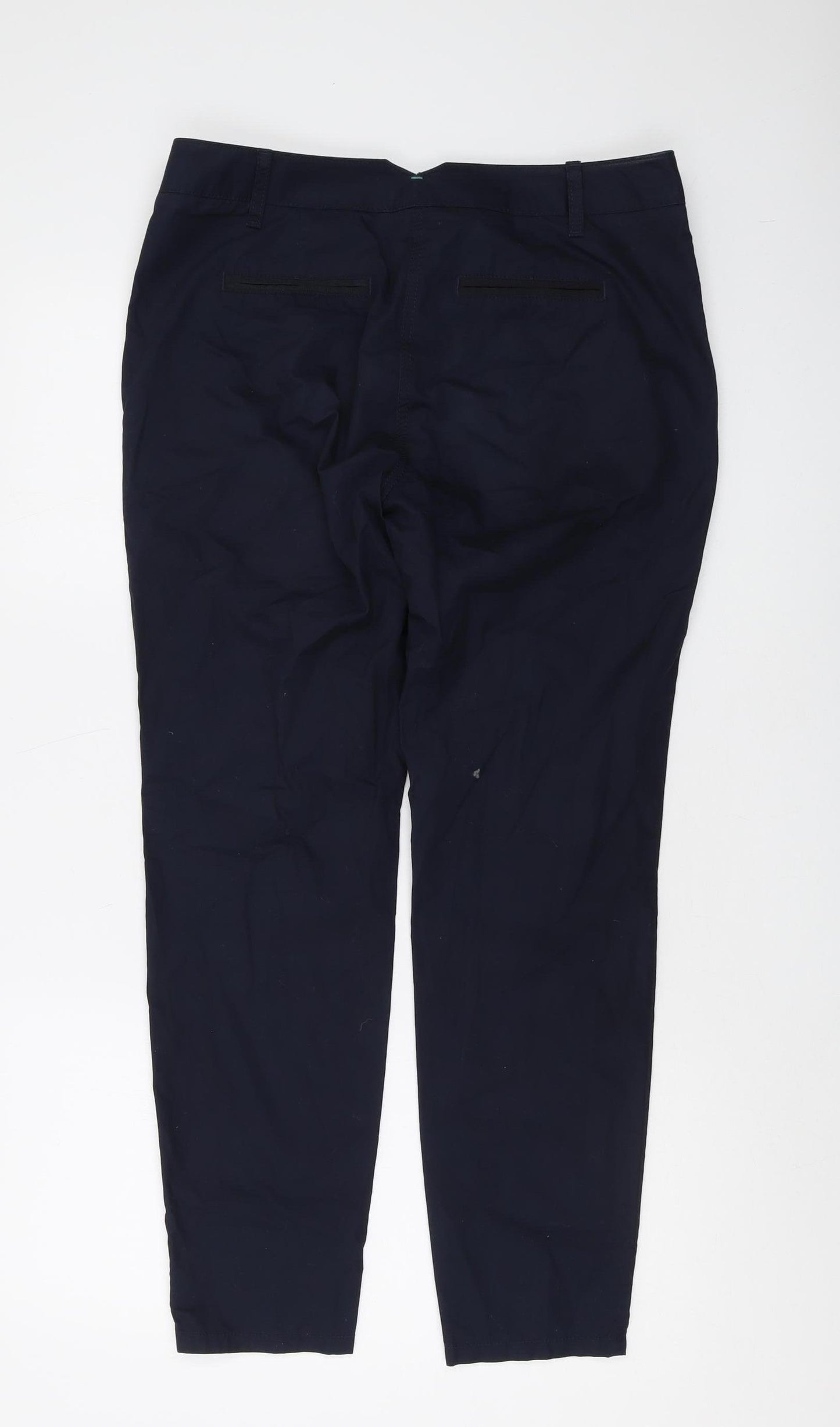 Next Women's Blue Chino Trousers Size 10 Regular Fit