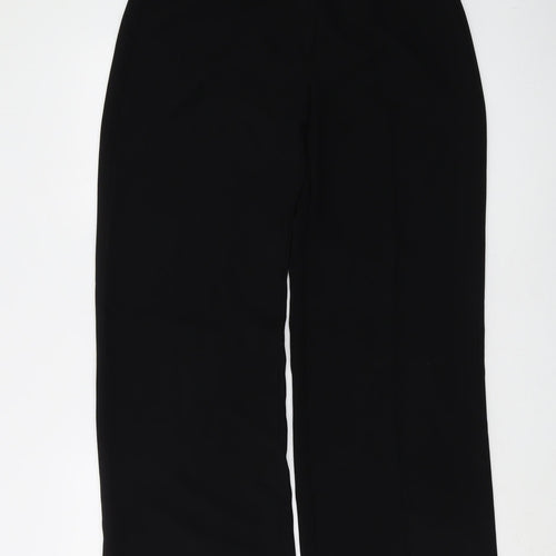 Dunnes Stores Women's Black Wide-Leg Trousers Size 12