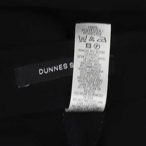 Dunnes Stores Women's Black Wide-Leg Trousers Size 12