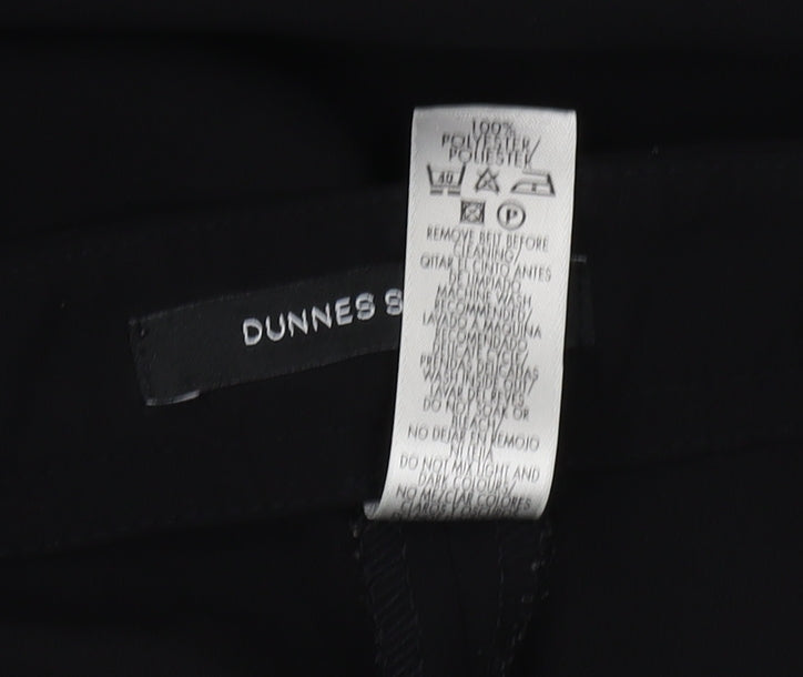 Dunnes Stores Women's Black Wide-Leg Trousers Size 12