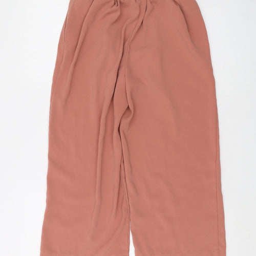 New Look Women's Pink Paperbag Trousers, Size 10