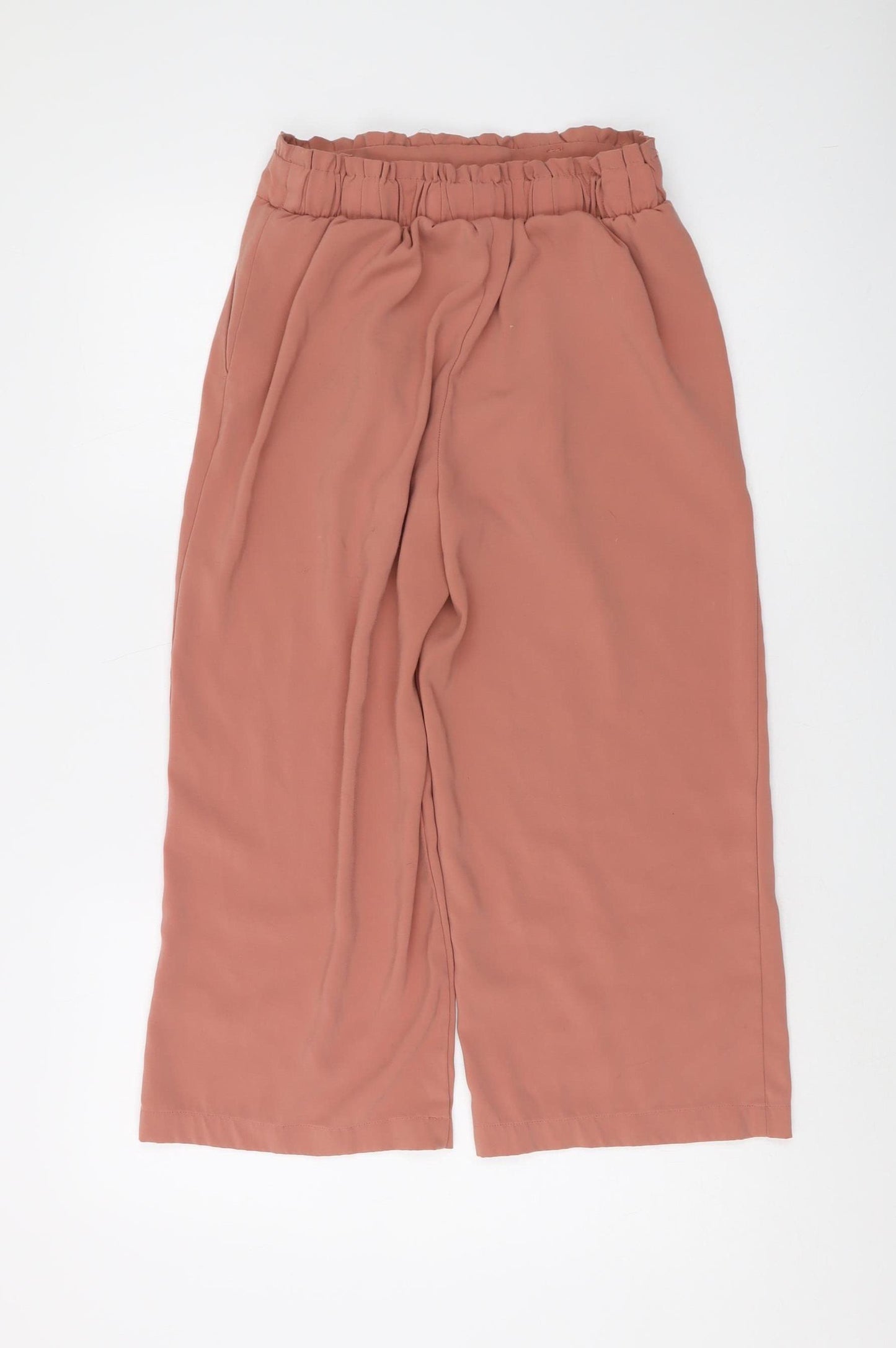 New Look Women's Pink Paperbag Trousers, Size 10