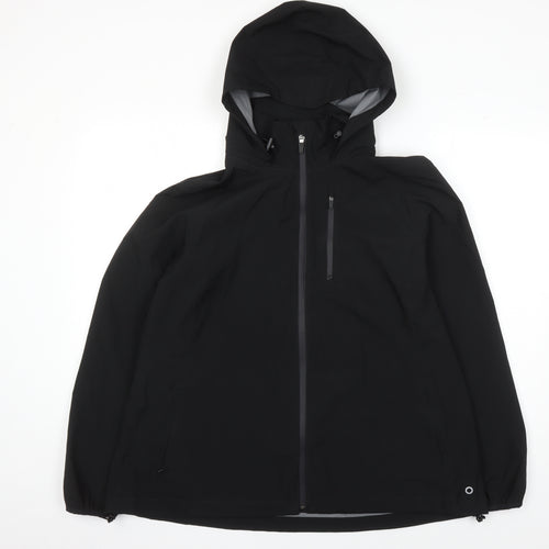 Marks and Spencer Women's Black Hooded Rain Coat