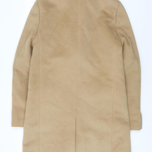 River Island Men's Beige Overcoat - M, Business Casual