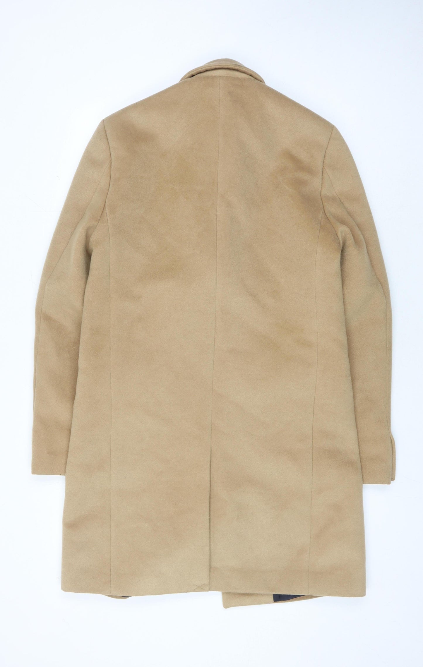 River Island Men's Beige Overcoat - M, Business Casual
