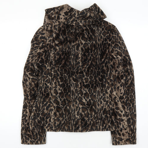 Next Women’s Brown Animal Print Jacket Size 8