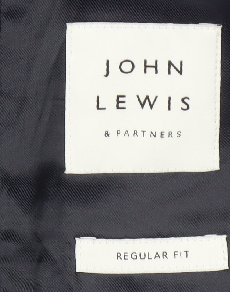 John Lewis Men's Black Blazer 42R Regular Fit