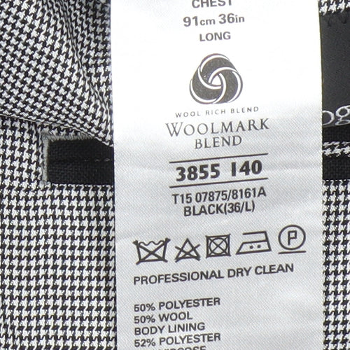 Marks and Spencer Men's Black Tuxedo Blazer 36L
