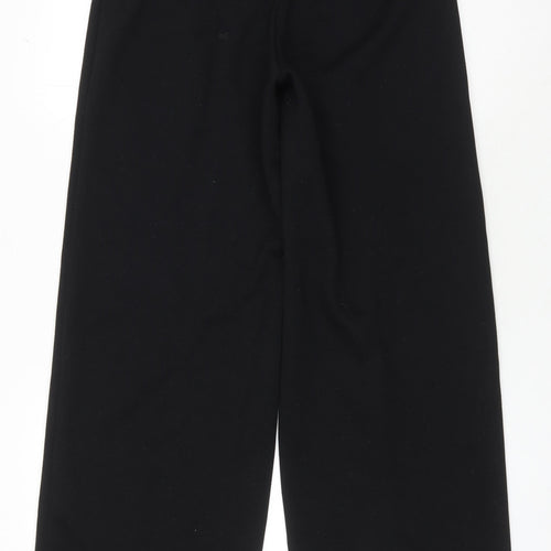 Marks and Spencer Women's Black Wide-Leg Trousers Size 10