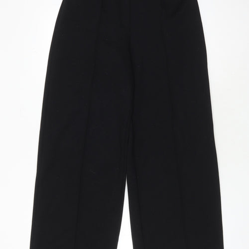 Marks and Spencer Women's Black Wide-Leg Trousers Size 10