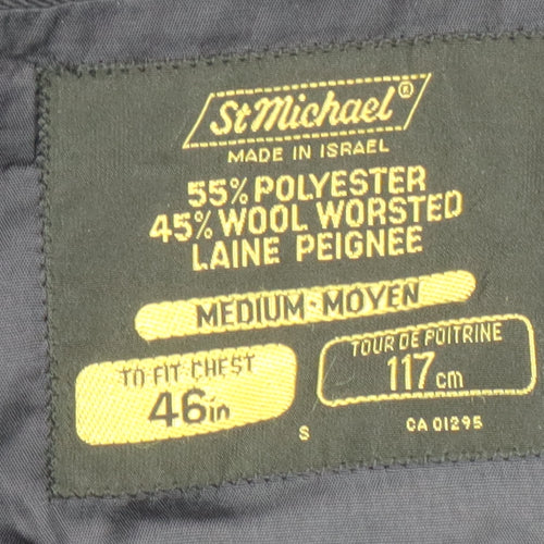 St Michael Double-Breasted Men's Blazer, 46R