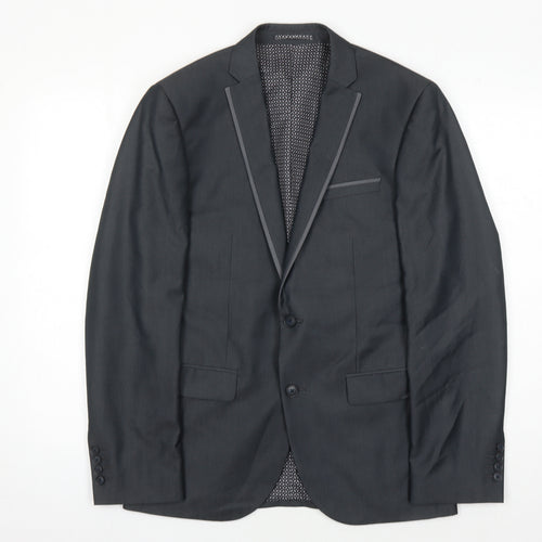 Next Men's Black Suit Jacket 38 Regular Fit