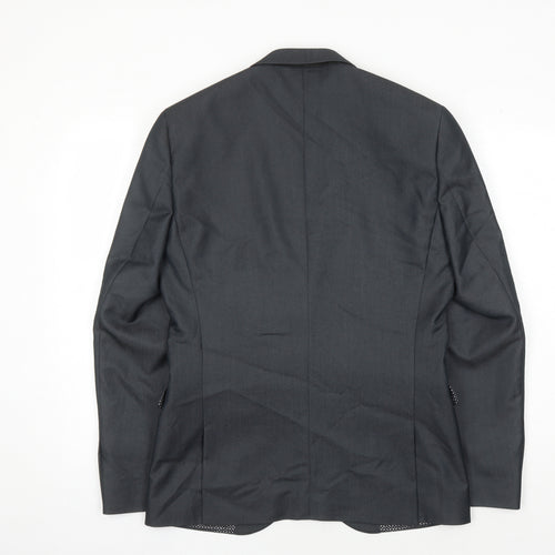 Next Men's Black Suit Jacket 38 Regular Fit