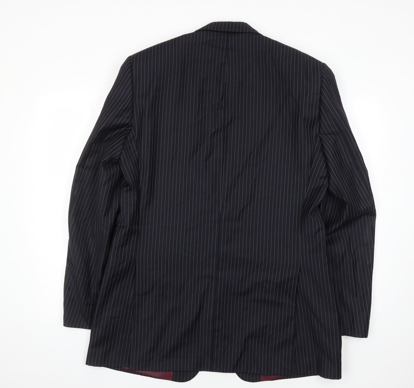 John Lewis Men's Black Striped Blazer Size 40L